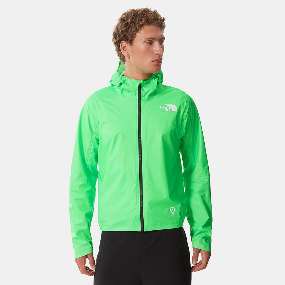 The North Face Waterproof Jackets Mens Australia - The North Face Lightriser Futurelight™ Green Runn